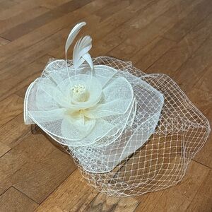 Feather Mesh Fascinator Hat